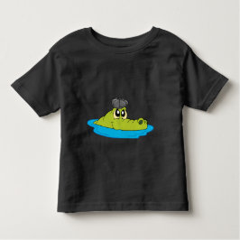 Schattigee krokodil met Newsboy Pet - Grappige Car Kinder Shirts