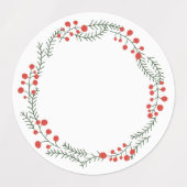 Schattigee kruidenpot rustieke krans lijst blanco  labels (Design 2)