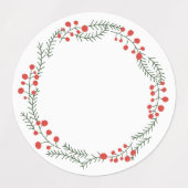 Schattigee kruidenpot rustieke krans lijst blanco  labels (Design 1)