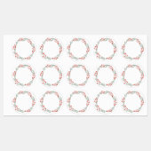 Schattigee kruidenpot rustieke krans lijst blanco  labels (Vel)