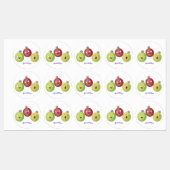 Schattigee kruisbes trio zingen cartoon gepersonal labels (Vel)