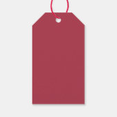 Schattigee kuiken kip Kerstfeest Sneeuw kind Cadeaulabel (Achterkant)