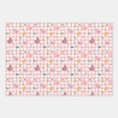 Schattigee kuiken verjaardag inpakpapier vel (Voorkant 3)