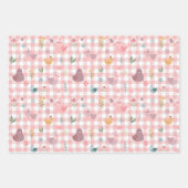 Schattigee kuiken verjaardag inpakpapier vel (Voorkant 2)