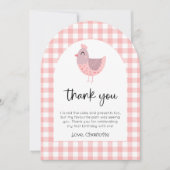 Schattigee kuiken verjaardagsfoto bedankkaart kaart (Voorkant)