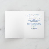 Schattigee Kunst Kerst Sterrennacht Fairy Kaart (Binnen)