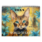 Schattigee Kunst Magische Kattenwereld Kalender (Hoes)