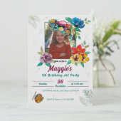 Schattigee Kunst Schilderij Kind Verjaardagsfeestu Kaart (Staand voorkant)