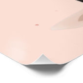 Schattigee kunst van Calico Cat Heart Kawaii Valen Perfect Poster (Hoek)