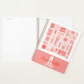 Schattigee kunstbenodigdheden Geïllustreerd Patroo Planner (Display)