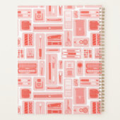 Schattigee kunstbenodigdheden Geïllustreerd Patroo Planner (Achterkant)