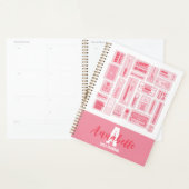 Schattigee kunstbenodigdheden geïllustreerd patroo planner (Display)