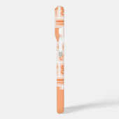 Schattigee kunstbenodigdheden perzik Oranje patroo Case-Mate iPhone Case (Achterkant / Links)