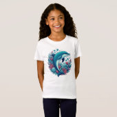 Schattigee, kust/nautische dolfijn t-shirt (Voorkant volledig)