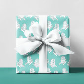 Schattigee kust turquoise Adirondack Stoelpatroon Inpakpapier Vel