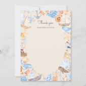 Schattigee kustboten en Zeeen Bedankkaart (Voorkant)