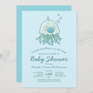 Schattigee kwal Baby shower Kawaii Blue Boy Kaart