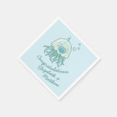 Schattigee kwal Baby shower Kawaii Blue Boy Servet (Hoek)