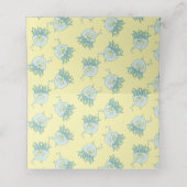 Schattigee kwal Baby shower Kawaii Plaatskaartje (Binnenkant ongevouwen)