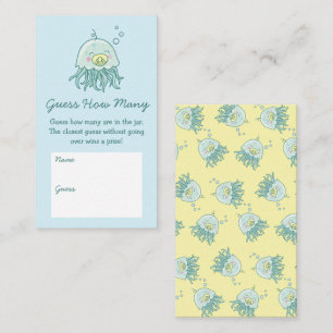 Schattigee kwal Baby shower Kawaii Raad eens hoeve Informatiekaartje