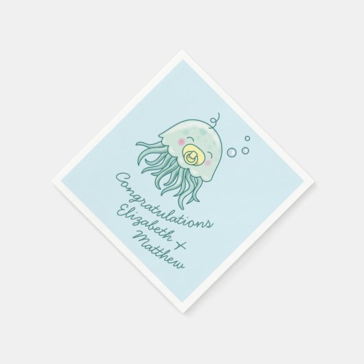 Schattigee kwal Baby shower Kawaii Servet (Hoek)