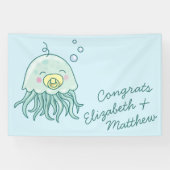 Schattigee kwal Baby shower Kawaii Spandoek (Horizontaal)