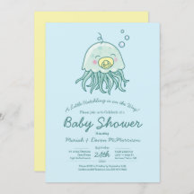 Schattigee kwal Baby shower kawaii uitnodiging