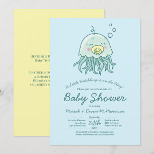 Schattigee kwal Baby shower kawaii uitnodiging