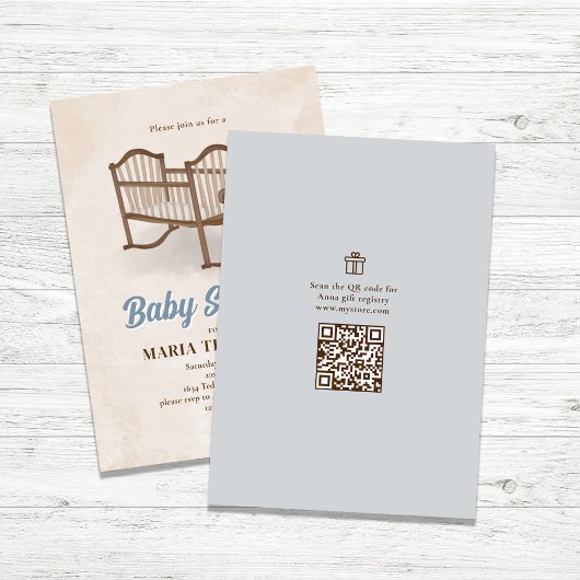 Schattigee  kwekerij Custom Baby shower Kaart