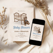 Schattigee  kwekerij Custom Baby shower Kaart