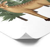 Schattigee kwekerij Woodland Animal Wall Art Decor Poster (Hoek)