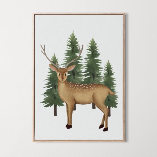 Schattigee kwekerij Woodland Animal Wall Art Decor Poster
