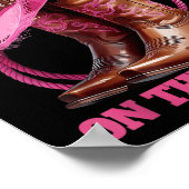 Schattigee laarzen op de grond Linedance Western C Poster (Hoek)