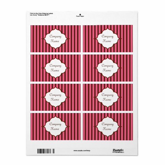 Schattigee labels (Full Sheet)