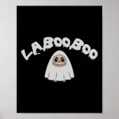 Schattigee Laboo Boo Ghost Halloween voor volwasse Poster (Voorkant)