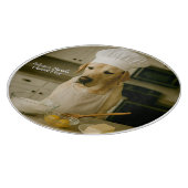 Schattigee Laborador gepersonaliseerde glassnijpla Snijplank (Hoek)