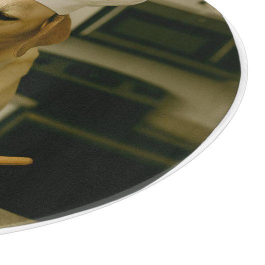 Schattigee Laborador gepersonaliseerde glassnijpla Snijplank (Hoek)