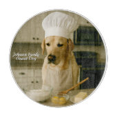 Schattigee Laborador gepersonaliseerde glassnijpla Snijplank (Voorkant)