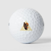 Schattigee Labradoodle Golfballen (Voorkant)