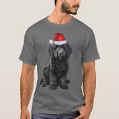 Schattigee Labradoodle Hondenliefhebber Funny Chri T-shirt (Voorkant)