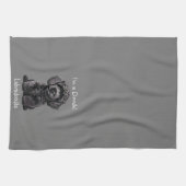 Schattigee Labradoodle Puppy - Ik ben een Doodle! Theedoek (Horizontaal)