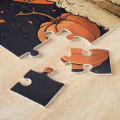 Schattigee labradoodles hond/halloween legpuzzel (Zijkant)
