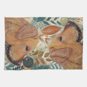 Schattigee Labrador Lover Hondenkeukenhanddoek Theedoek (Horizontaal)