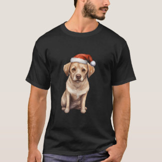 Schattigee Labrador Retriever Dog Puppy met Santa T-shirt