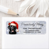 Schattigee Labrador Retriever Feestelijke Dog Retu Etiket (Insitu)