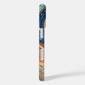 Schattigee Labrador Retriever Glas in lood Moon &  Case-Mate iPhone Case (Achterkant / Rechts)