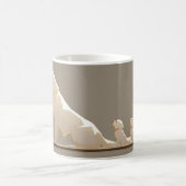 Schattigee Labrador Retriever Hondenfamilie Koffiemok (Center)