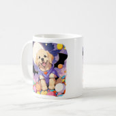 Schattigee Labrador Retriever met Halloween snoep Koffiemok (Voorkant links)