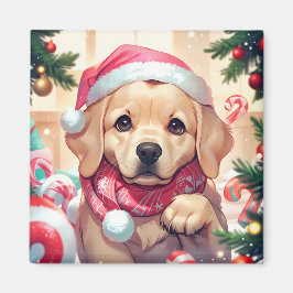 Schattigee Labrador Retriever met pastel pet & sja Magneet