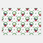 Schattigee Labrador Retriever Puppies Vakantie Kra Inpakpapier Vel (Voorkant 2)